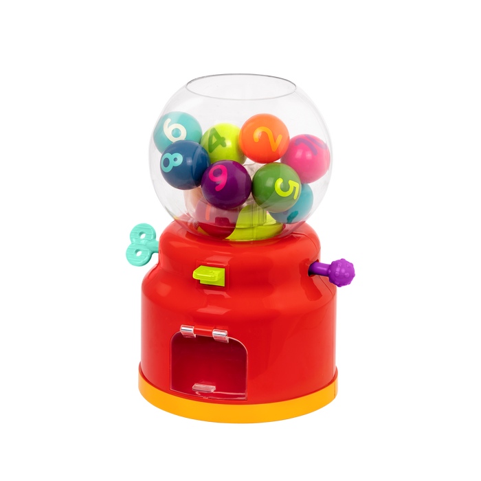 Colorful gumball machine toy