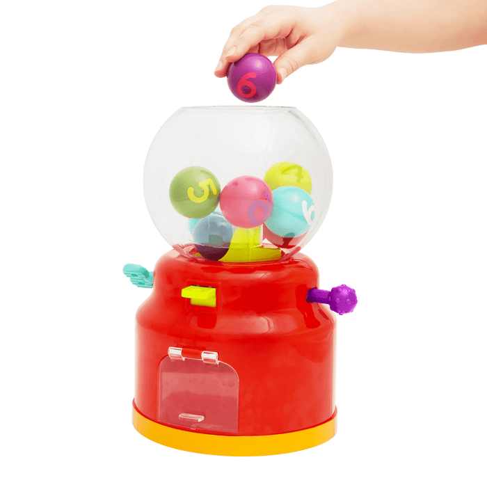 Colorful gumball machine toy