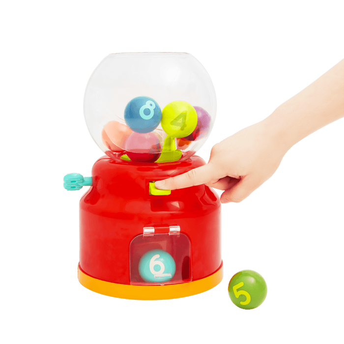 Colorful gumball machine toy