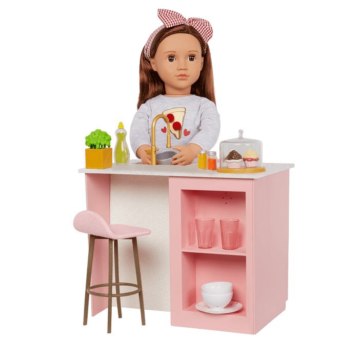 Our Generation Cooking Island Kitchen Playset for 18-inch Dolls