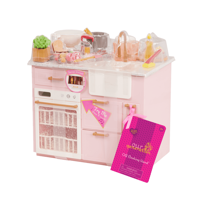 Our Generation Cooking Island Kitchen Playset for 18-inch Dolls
