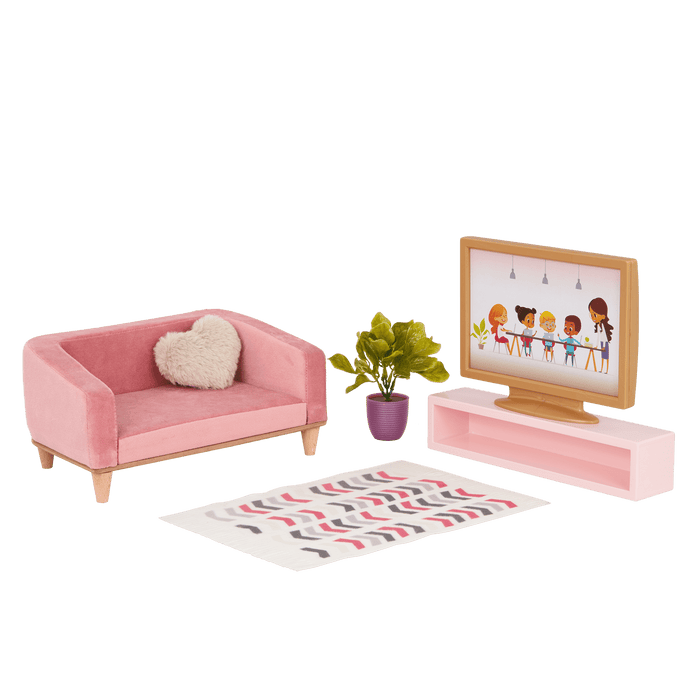 Our Generation Lovely Living Room Furniture Set for 18-inch Dolls