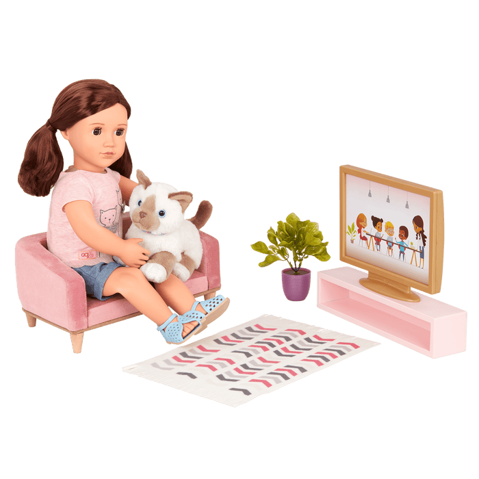 Our Generation Lovely Living Room Furniture Set for 18-inch Dolls
