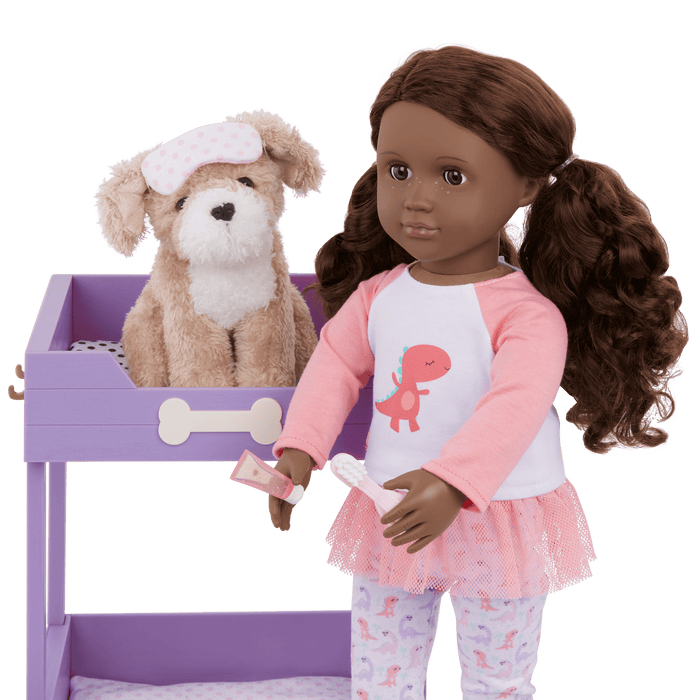 Our Generation Pup Bunk Bed & Plush Puppy Set