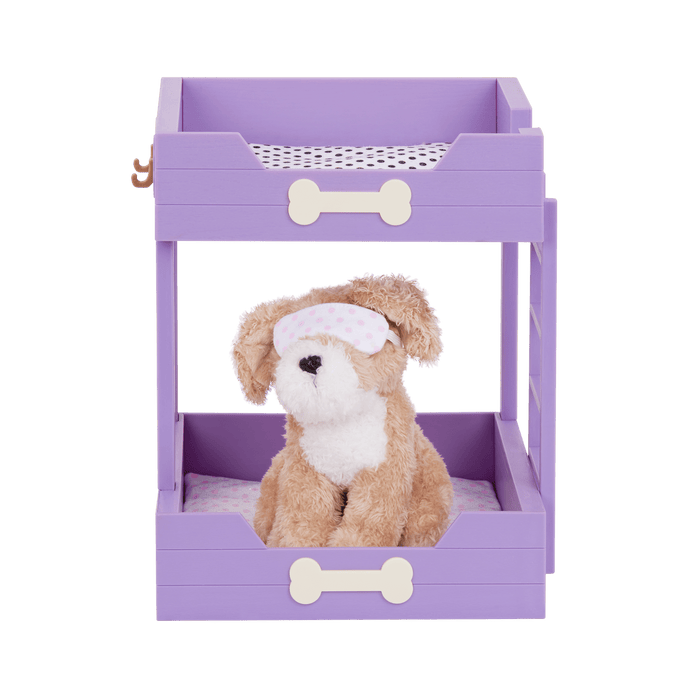 Our Generation Pup Bunk Bed & Plush Puppy Set