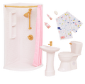 Our Generation Sweet Bathroom Furniture Set for 18-inch Dolls