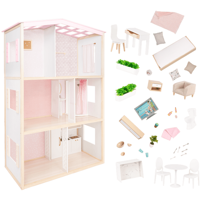 OG Sweet Home Dollhouse & Furniture Playset
