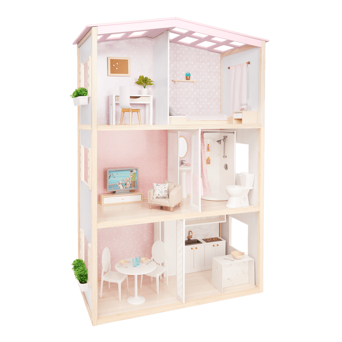 OG Sweet Home Dollhouse & Furniture Playset