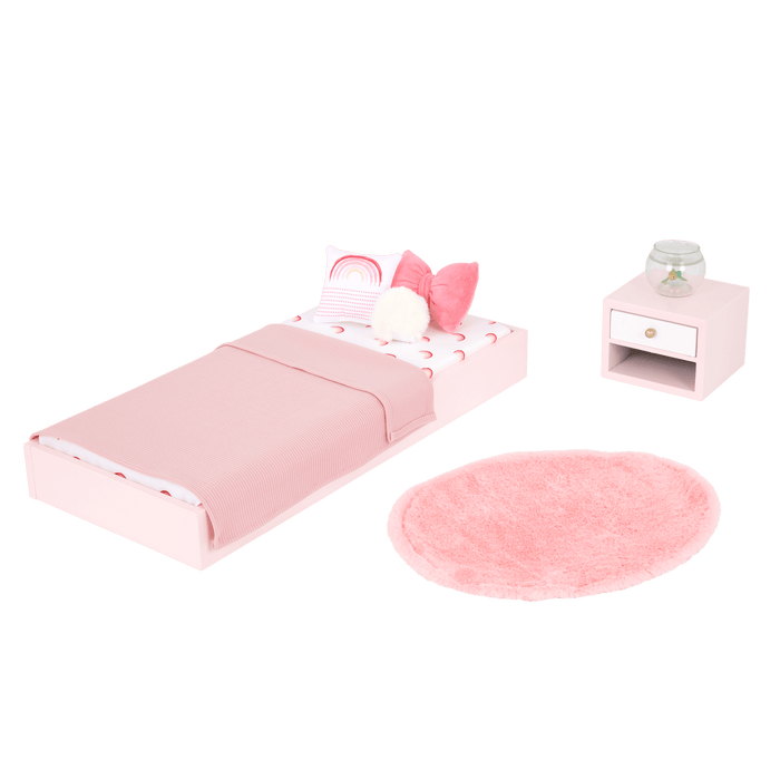 Our Generation Sweet Snuggles Bedroom Furniture Set for 18-inch Dolls