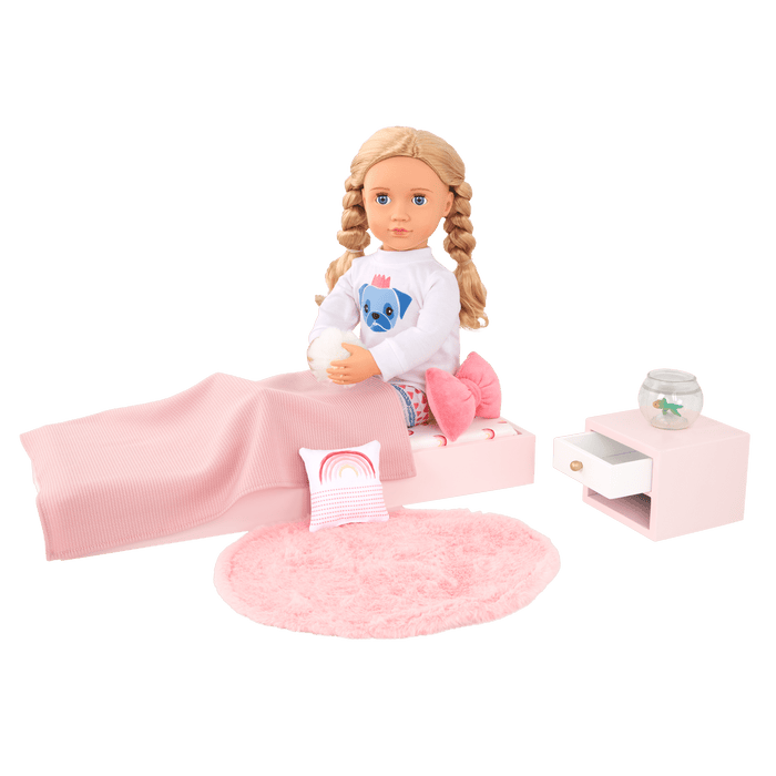 Our Generation Sweet Snuggles Bedroom Furniture Set for 18-inch Dolls