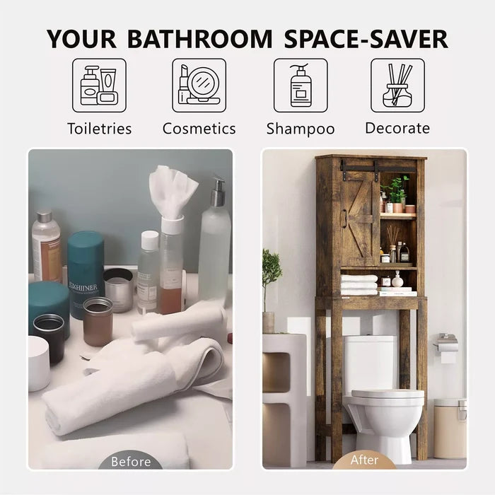 Oisin Over Commode Storage Cabinet - Canva Home