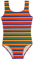 One Piece Swimsuit - Rainbow Print