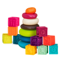 Building blocks and stacking rings.