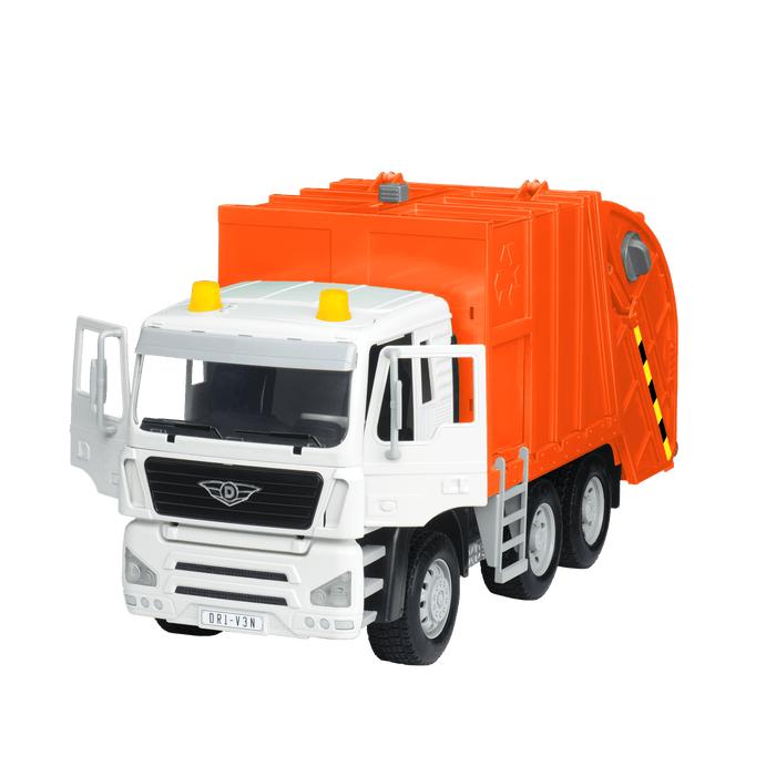 Large Standard Size Orange toy recycling truck