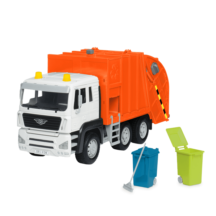 Large Standard Size Orange toy recycling truck