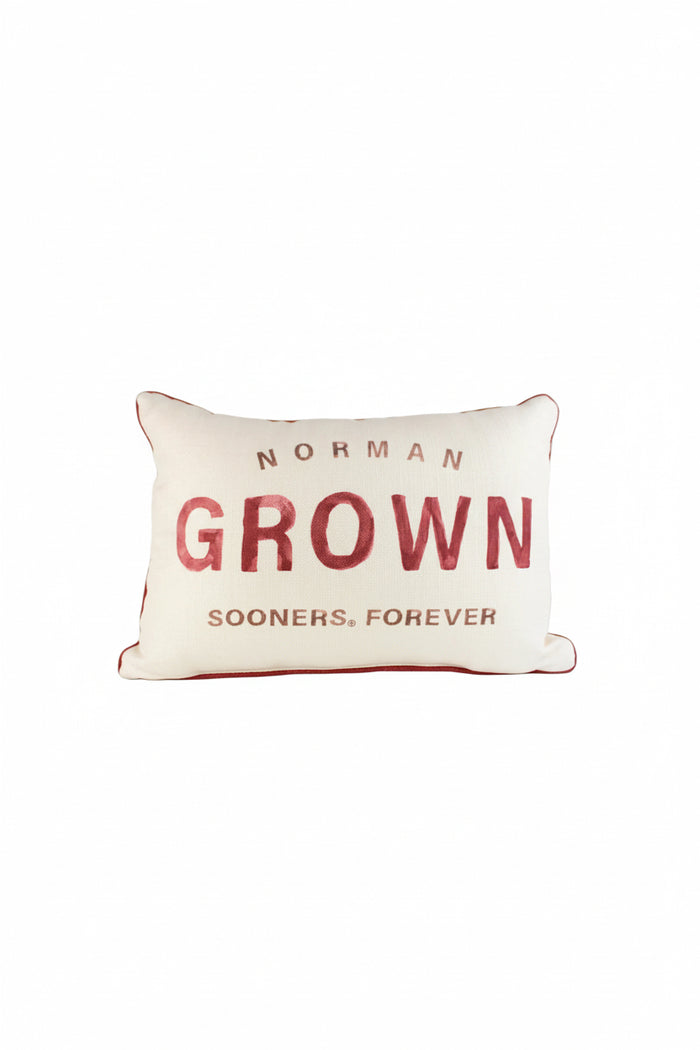 OU GROWN SOONERS FOREVER PILLOW