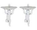 Pair Cherub Wall Brackets