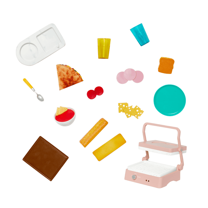 Our Generation Panini Presto Sandwich Maker Set for 18-inch Dolls
