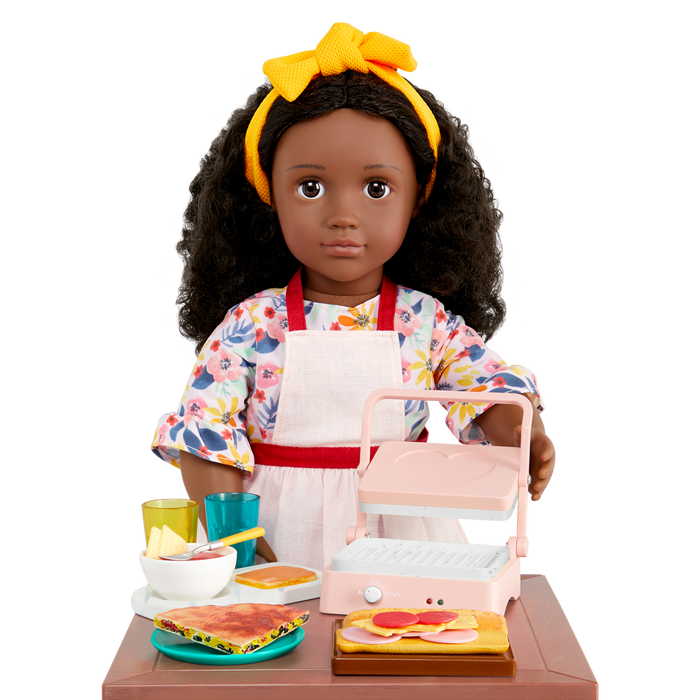 Our Generation Panini Presto Sandwich Maker Set for 18-inch Dolls