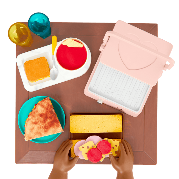 Our Generation Panini Presto Sandwich Maker Set for 18-inch Dolls
