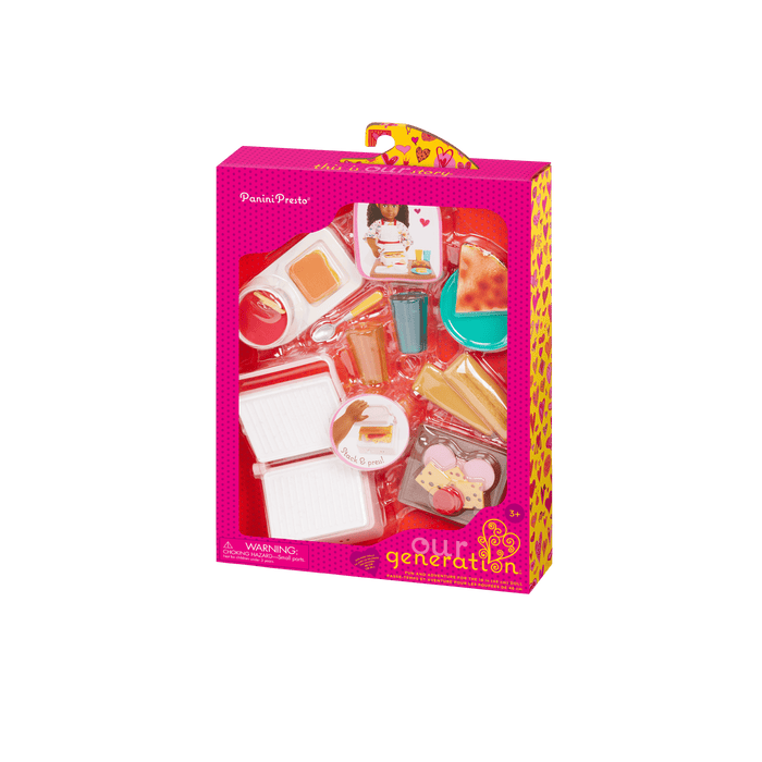 Our Generation Panini Presto Sandwich Maker Set for 18-inch Dolls