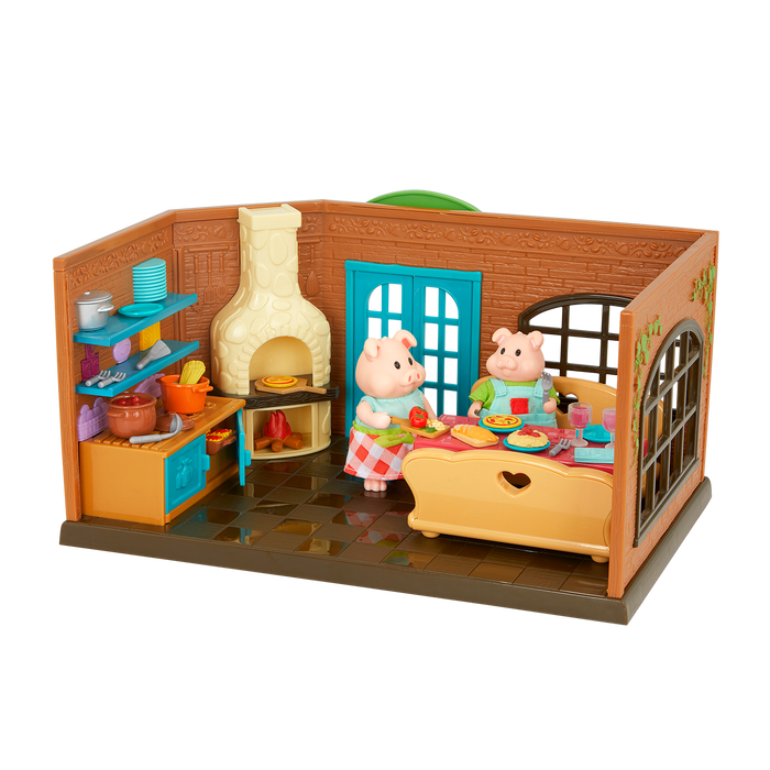 Pass-the-Pasta Restaurant Playset Figurines