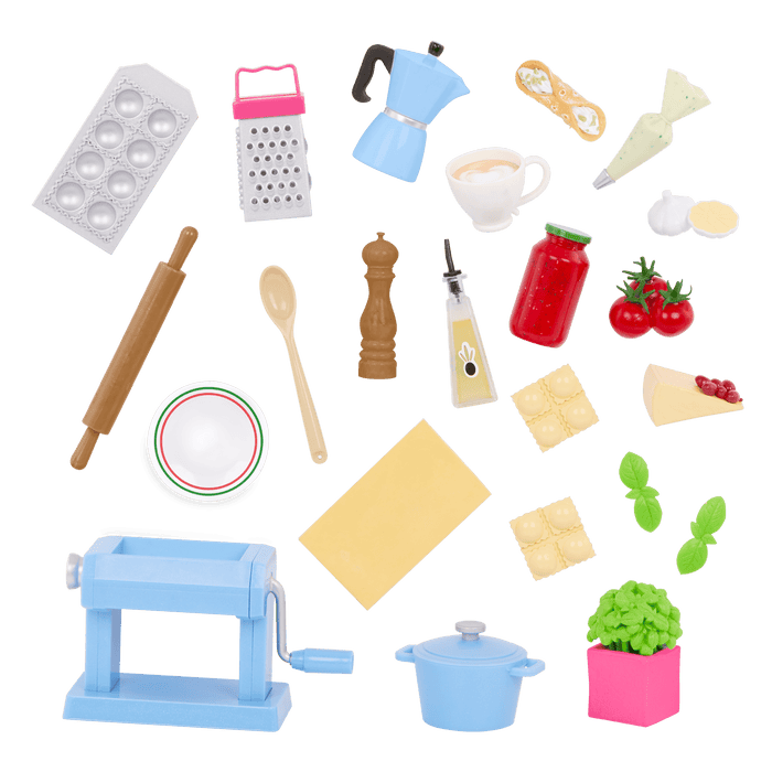 Our Generation Pasta Party Play Food Set for 18-inch Dolls