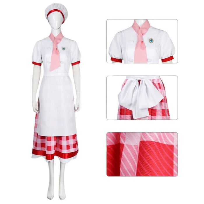 Patisserie Peach Costume - Mario Princess Peach: Showtime Cos Replica - Adult & Kids Full Set