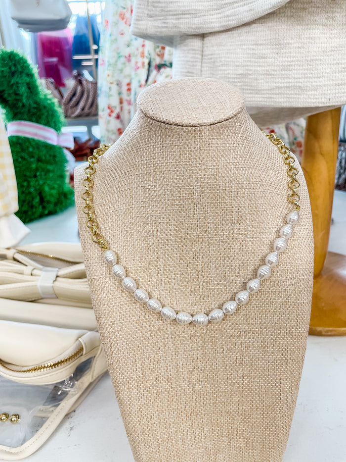 Pearl Pop Gold Necklace