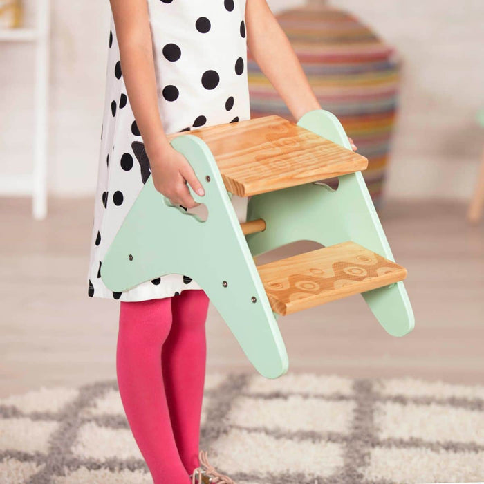 Wooden mint step stool