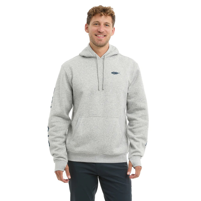 pelagic-osborn-tuna-club-pullover-fleece-hoodie-heather-grey-model-front