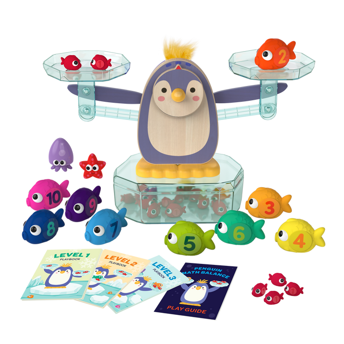 Penguin math scale toy.