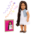 Our Generation Hair Play 18-inch Doll Perla with Hair Accessories