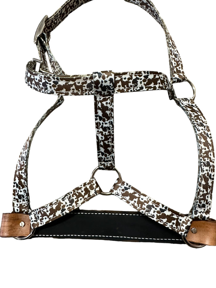PERSONALIZED Cow print nylon horse halter