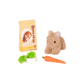 Bunny plushie playset