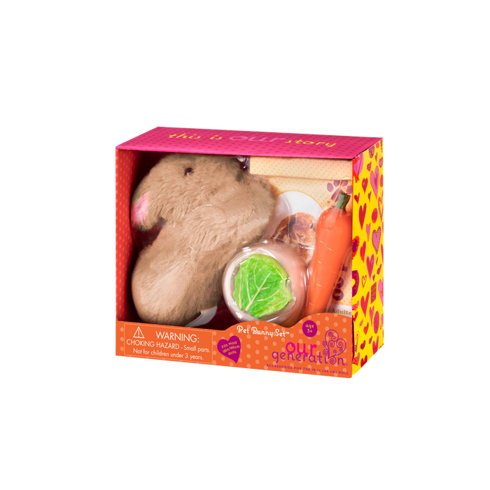 Bunny plushie playset