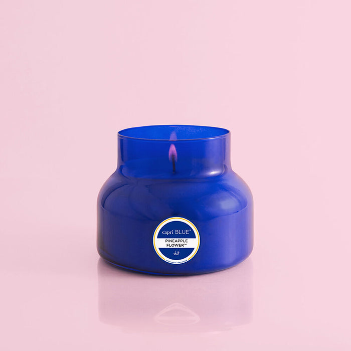 Pineapple Flower Blue Signature Jar