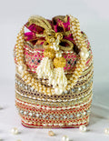 Pink Banarasi Potli