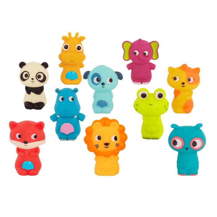 Animal finger puppets set for toddlers bath toy