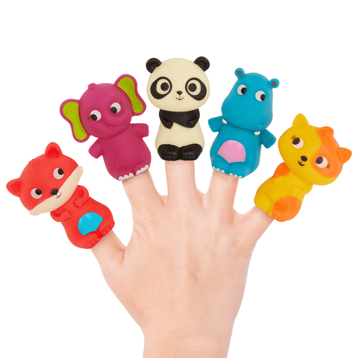 Animal finger puppets set for toddlers bath toy