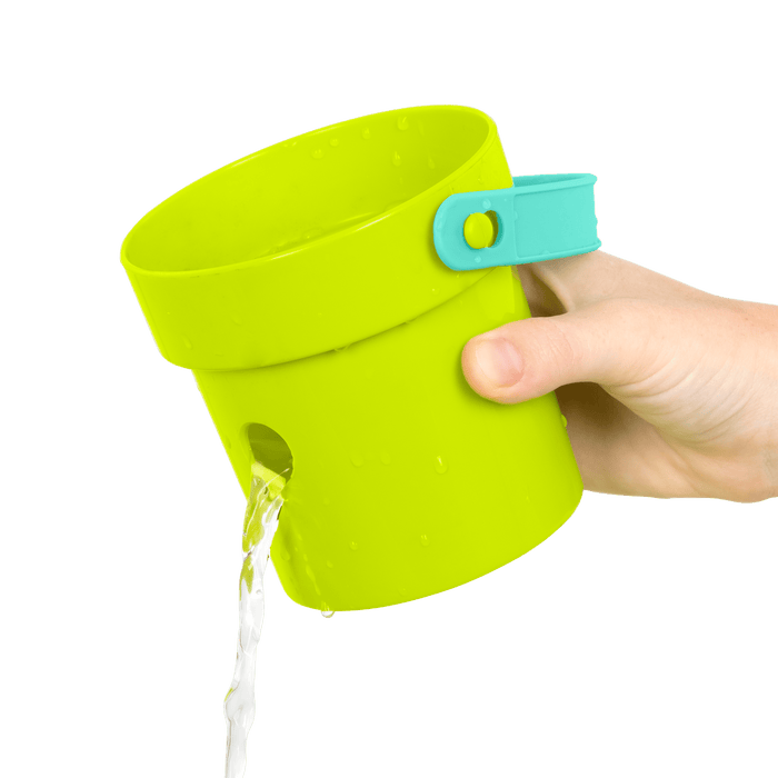 Colorful toy buckets.