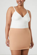 Plus Size Fitted Mini Skirt