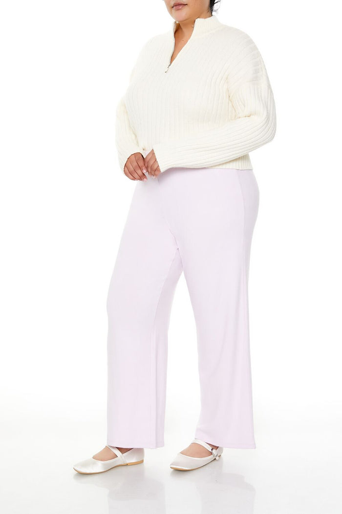 Plus Size High-Rise Wide-Leg Pants