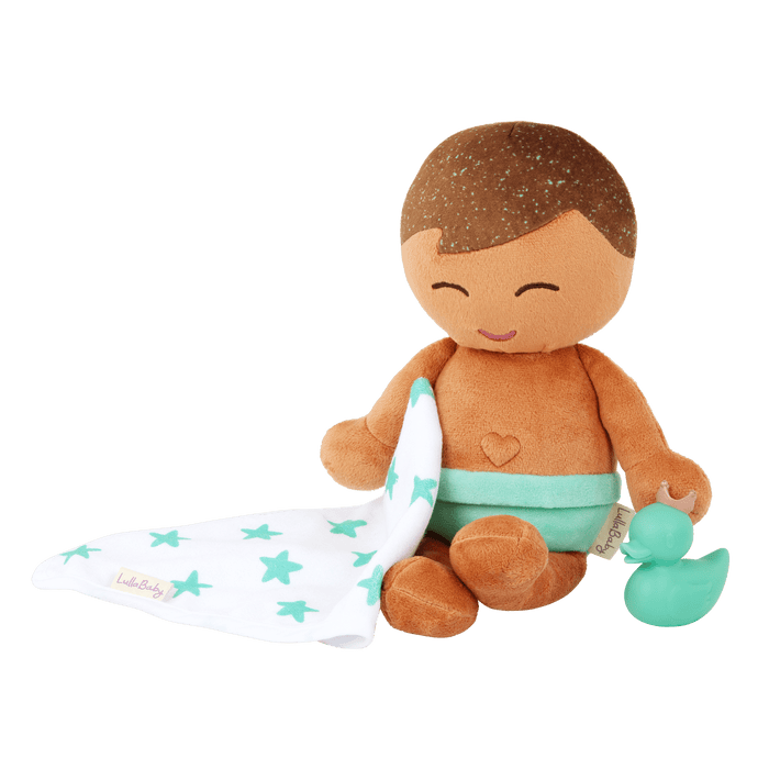 LullaBaby Boy Plush Bath Doll & Accessories