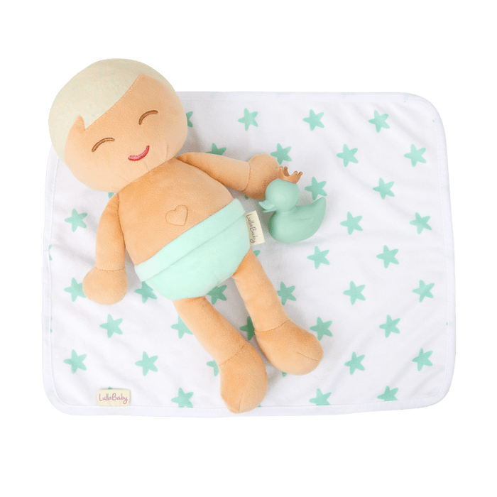 LullaBaby Boy Plush Bath Doll & Accessories