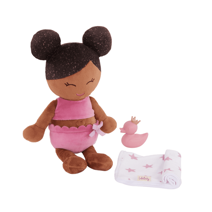 LullaBaby Plush Bath Doll & Accessories