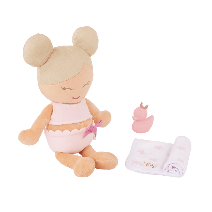 LullaBaby Plush Bath Doll & Accessories