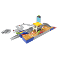 Race track playset with toy cars