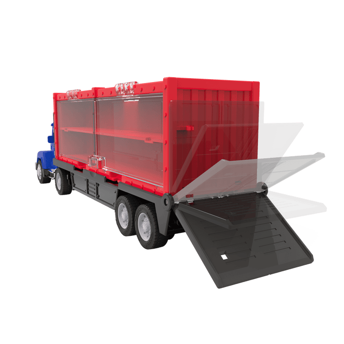 Pocket storage semi truck collection launcher car carrier