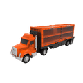 Mini Pocket Series Orange toy car carrier truck